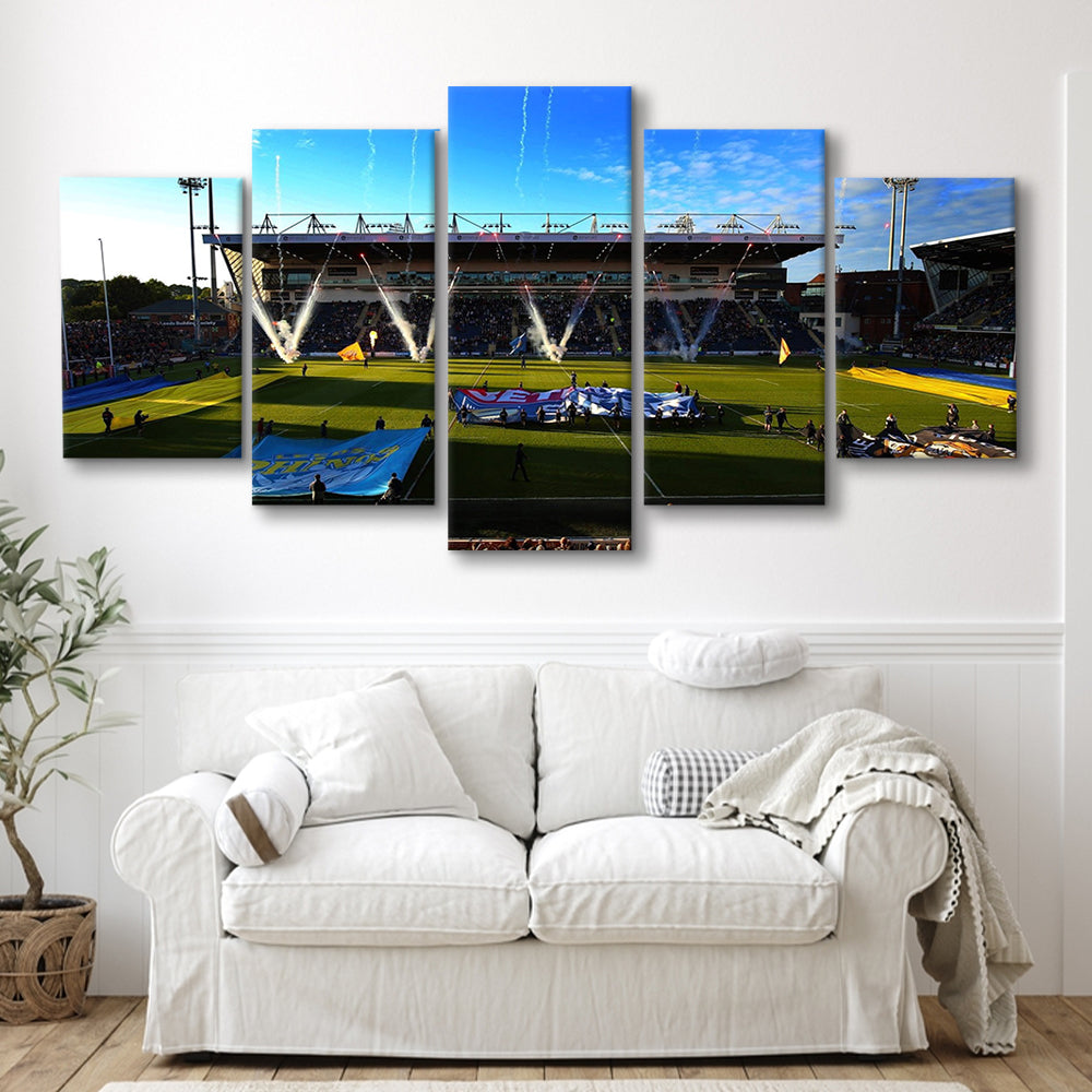 Headingley Stadium, Stadium Canvas, Sport Art, Gift for him, 5 Panel, Large Canvas, Canvas Print Wall Art