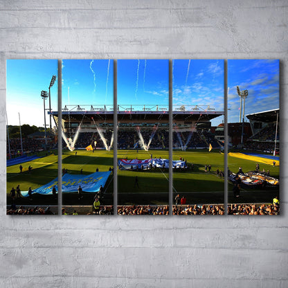 Headingley Stadium, Stadium Canvas, Sport Art, 5 Panel B, Extra Large Canvas, Canvas Print Wall Art