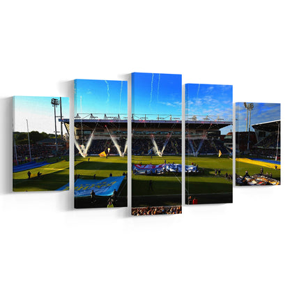 Headingley Stadium, Stadium Canvas, Sport Art, Gift for him, 5 Panel, Large Canvas, Canvas Print Wall Art