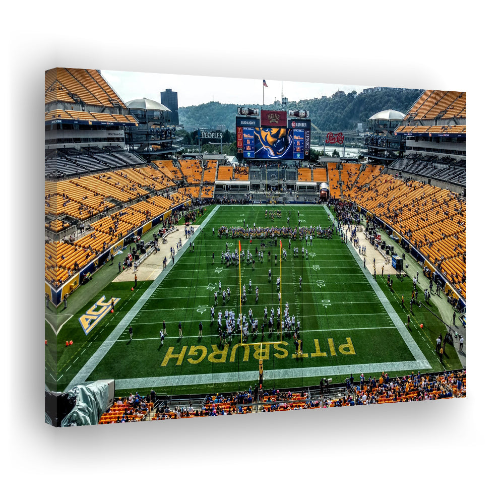 Heinz Field Pitters burgh Panthers, Stadium Canvas, Sport Art, Gift for him, Man Cave Decor, Art Print, Canvas Print Wall Art
