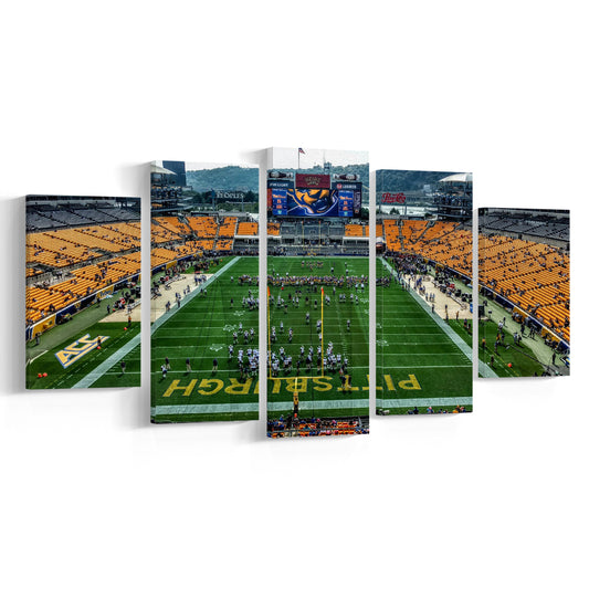 Heinz Field Pitters burgh Panthers, Stadium Canvas, Sport Art, Gift for him, 5 Panel, Large Canvas, Canvas Print Wall Art