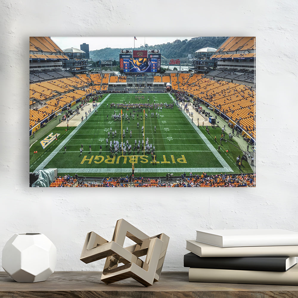 Heinz Field Pitters burgh Panthers, Stadium Canvas, Sport Art, Gift for him, Man Cave Decor, Art Print, Canvas Print Wall Art