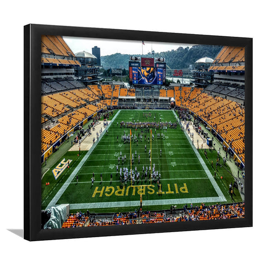 Heinz Field Pitters burgh Panthers, Stadium Canvas, Sport Art, Gift for him, Framed Art Print Wall Decor, Picture Framed