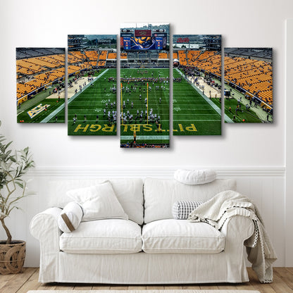 Heinz Field Pitters burgh Panthers, Stadium Canvas, Sport Art, Gift for him, 5 Panel, Large Canvas, Canvas Print Wall Art