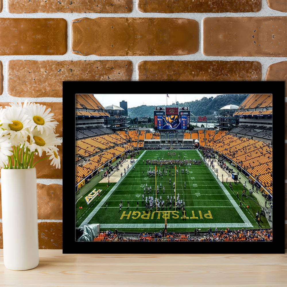 Heinz Field Pitters burgh Panthers, Stadium Canvas, Sport Art, Gift for him, Framed Art Print Wall Decor, Picture Framed