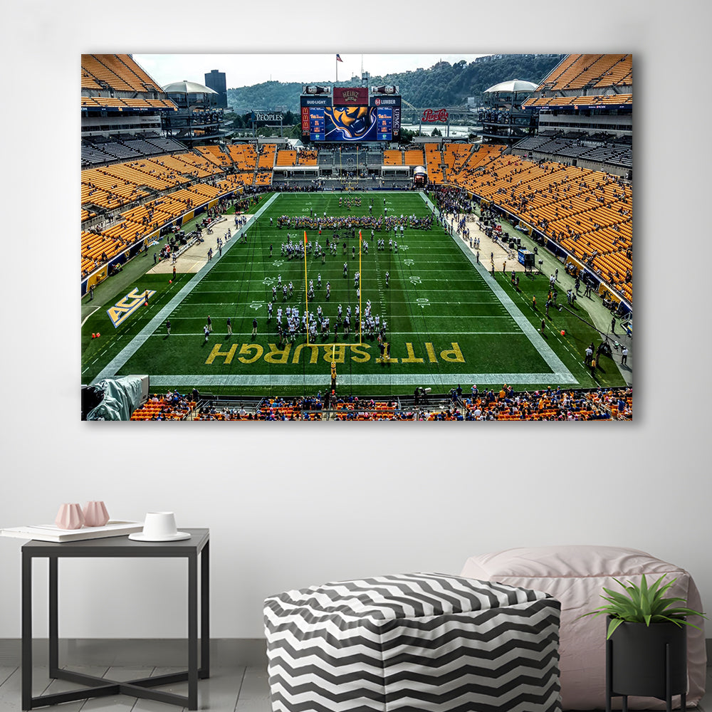 Heinz Field Pitters burgh Panthers, Stadium Canvas, Sport Art, Gift for him, Man Cave Decor, Art Print, Canvas Print Wall Art