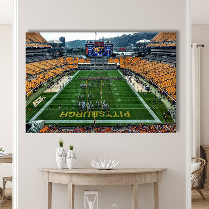 Heinz Field Pitters burgh Panthers, Stadium Canvas, Sport Art, Gift for him, Man Cave Decor, Art Print, Canvas Print Wall Art