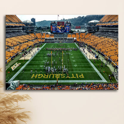 Heinz Field Pitters burgh Panthers, Stadium Canvas, Sport Art, Gift for him, Man Cave Decor, Art Print, Canvas Print Wall Art