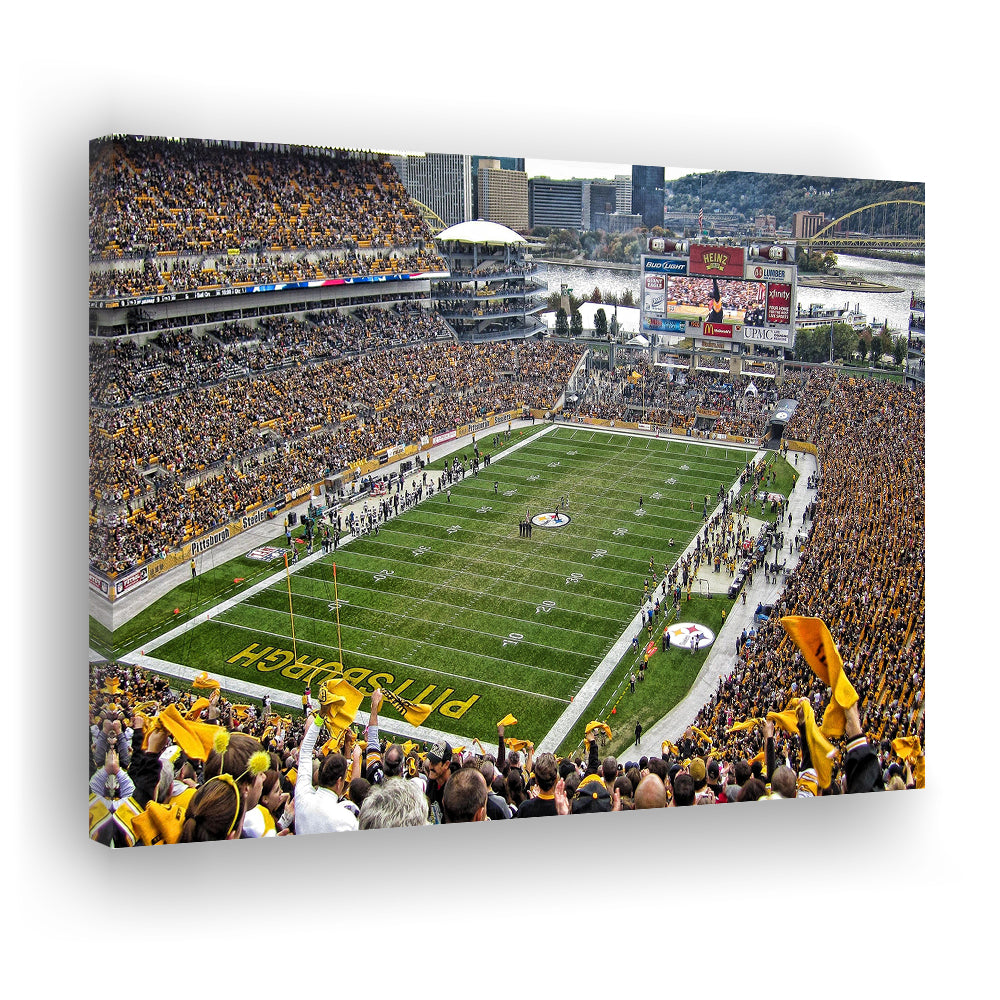 Heinz Field Pittsburgh Stadium, Stadium Canvas, Sport Art, Gift for him, Man Cave Decor, Art Print, Canvas Print Wall Art