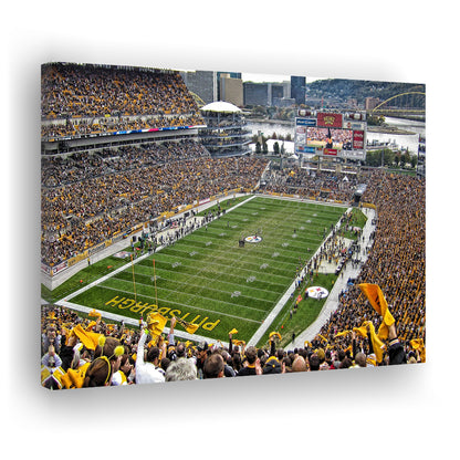 Heinz Field Pittsburgh Stadium, Stadium Canvas, Sport Art, Gift for him, Man Cave Decor, Art Print, Canvas Print Wall Art