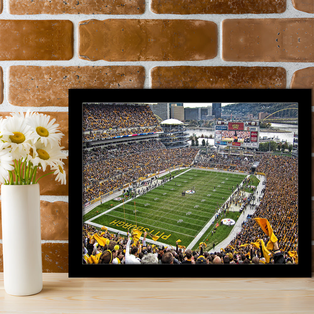 Heinz Field Pittsburgh Stadium, Stadium Canvas, Sport Art, Gift for him, Framed Art Print Wall Decor, Picture Framed