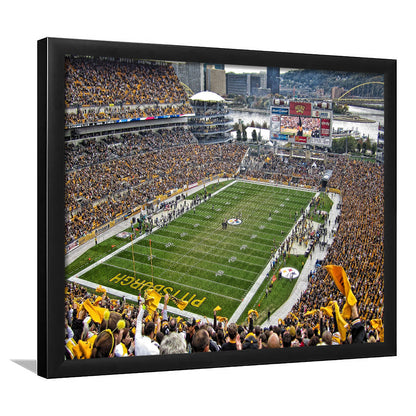 Heinz Field Pittsburgh Stadium, Stadium Canvas, Sport Art, Gift for him, Framed Art Print Wall Decor, Picture Framed