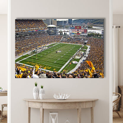 Heinz Field Pittsburgh Stadium, Stadium Canvas, Sport Art, Gift for him, Man Cave Decor, Art Print, Canvas Print Wall Art