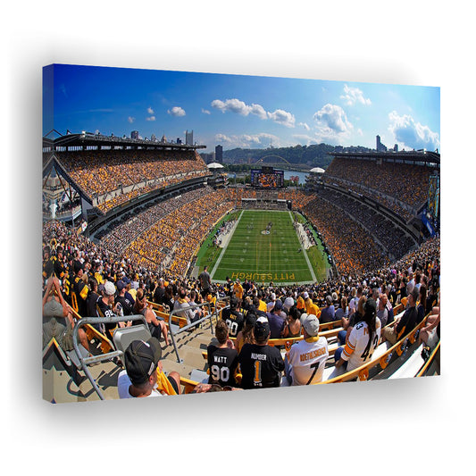 Heinz field Pittsburgh Steelers, Stadium Canvas, Sport Art, Gift for him, Man Cave Decor, Art Print, Canvas Print Wall Art