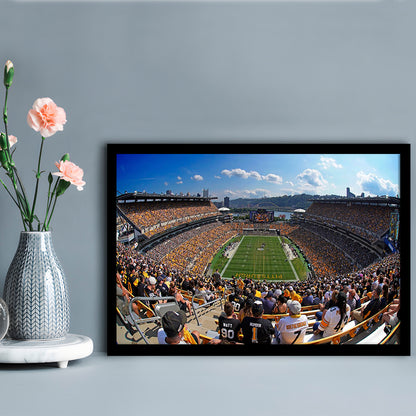 Heinz field Pittsburgh Steelers, Stadium Canvas, Sport Art, Gift for him, Framed Art Print Wall Decor, Picture Framed