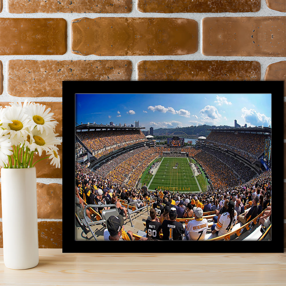 Heinz field Pittsburgh Steelers, Stadium Canvas, Sport Art, Gift for him, Framed Art Print Wall Decor, Picture Framed