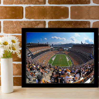 Heinz field Pittsburgh Steelers, Stadium Canvas, Sport Art, Gift for him, Framed Art Print Wall Decor, Picture Framed
