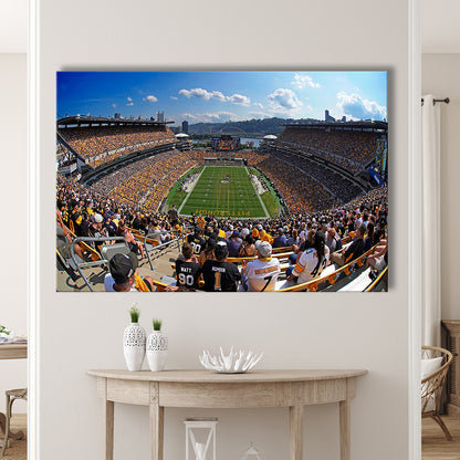 Heinz field Pittsburgh Steelers, Stadium Canvas, Sport Art, Gift for him, Man Cave Decor, Art Print, Canvas Print Wall Art