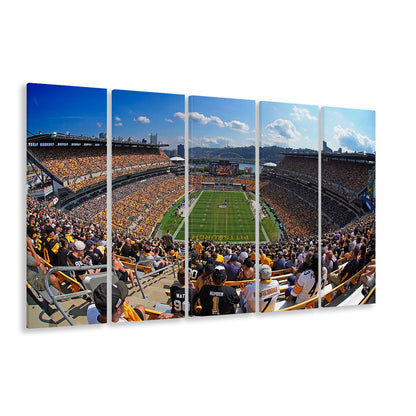 Heinz field Pittsburgh Steelers, Stadium Canvas, Sport Art, 5 Panel B, Extra Large Canvas, Canvas Print Wall Art