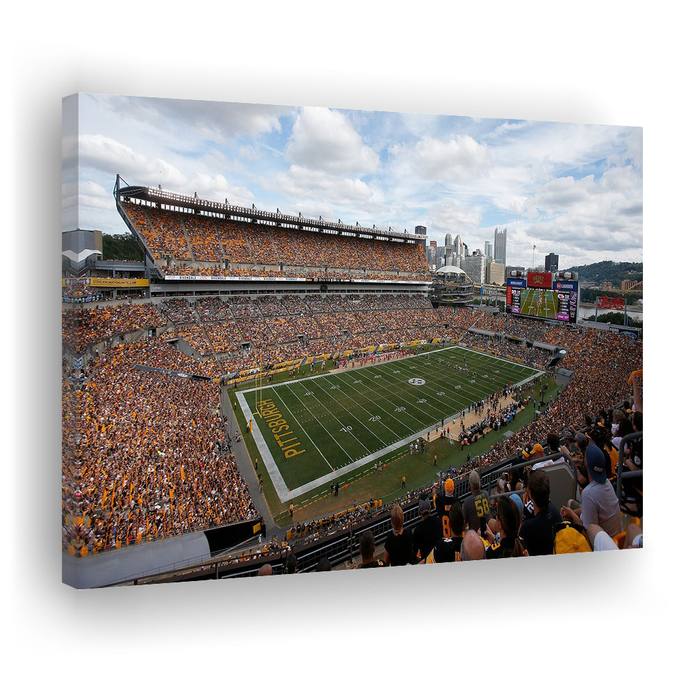 Heinz field Steeler, Stadium Canvas, Sport Art, Gift for him, Man Cave Decor, Art Print, Canvas Print Wall Art