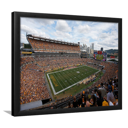 Heinz field Steeler, Stadium Canvas, Sport Art, Gift for him, Framed Art Print Wall Decor, Picture Framed