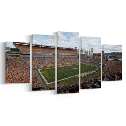 Heinz field Steeler, Stadium Canvas, Sport Art, Gift for him, 5 Panel, Large Canvas, Canvas Print Wall Art
