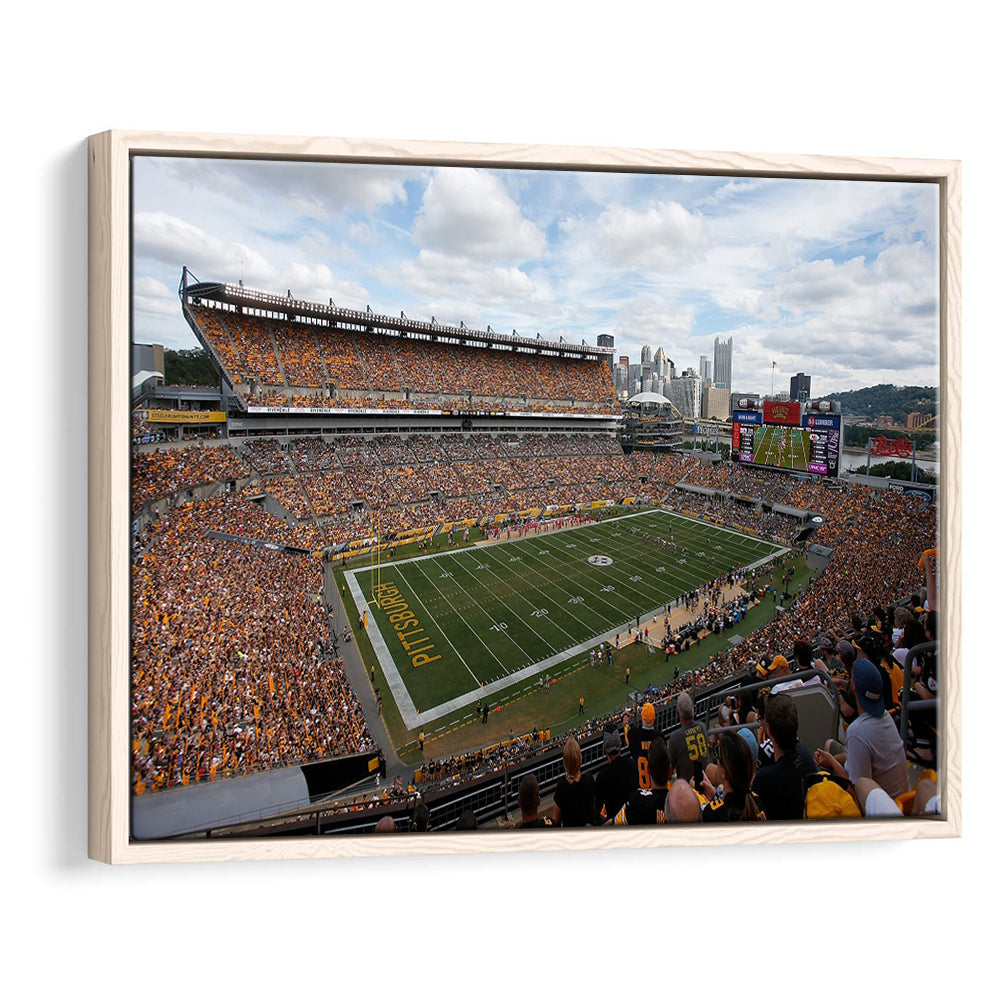 Heinz field Steeler, Stadium Canvas, Sport Art, Framed Canvas Print Wall Art, Floating Frame
