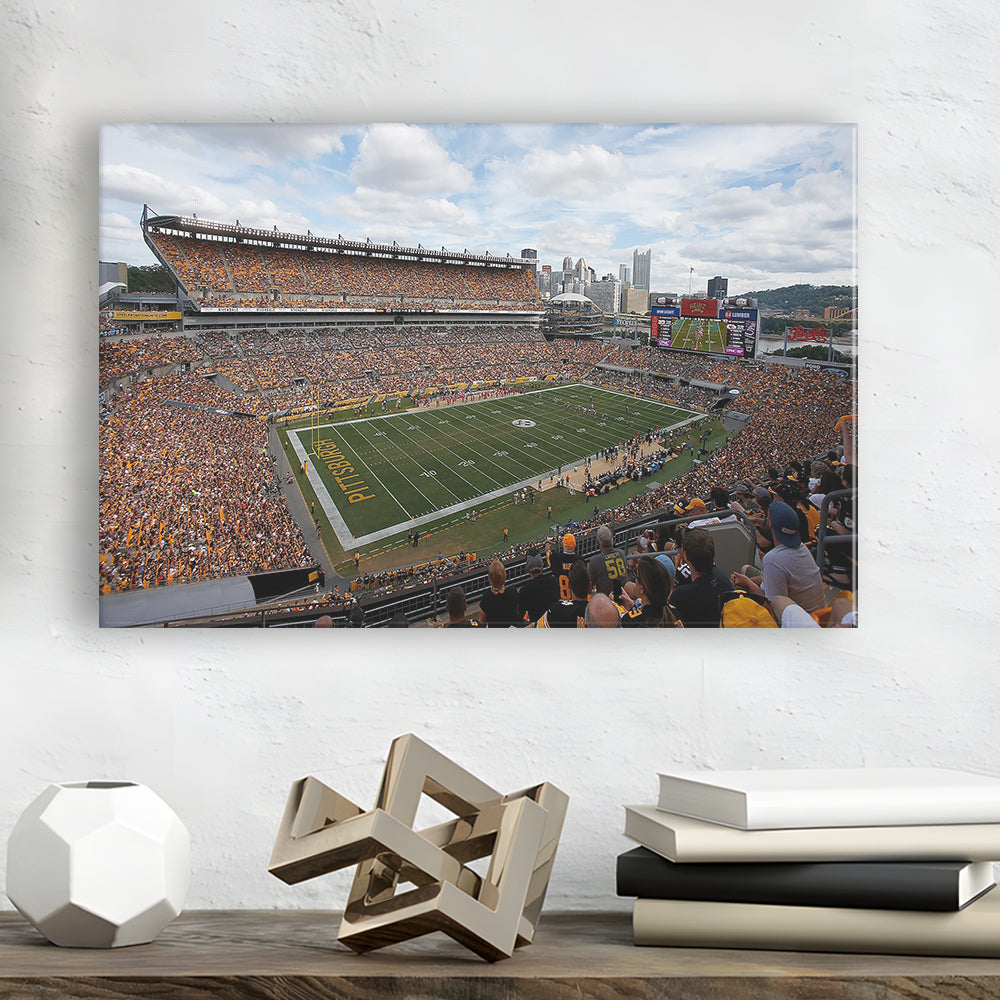 Heinz field Steeler, Stadium Canvas, Sport Art, Gift for him, Man Cave Decor, Art Print, Canvas Print Wall Art