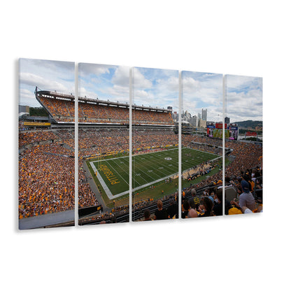 Heinz field Steeler, Stadium Canvas, Sport Art, 5 Panel B, Extra Large Canvas, Canvas Print Wall Art