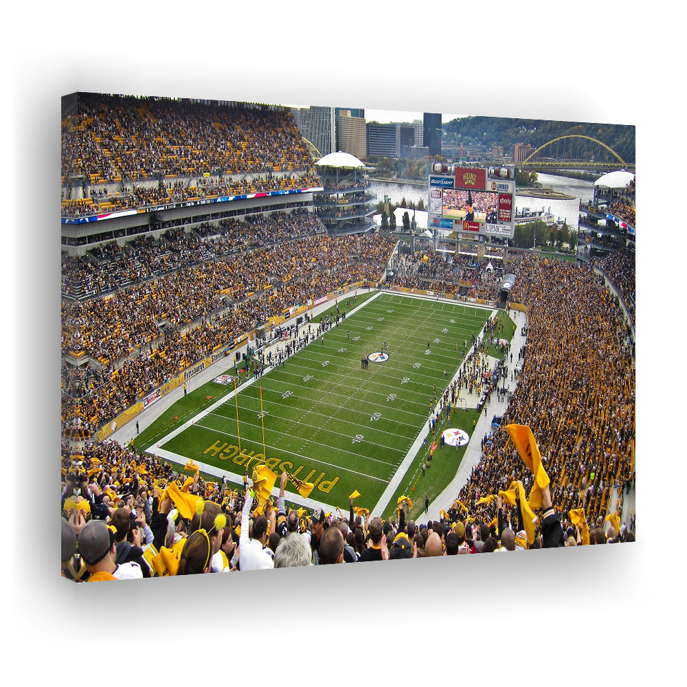 Heinz field sports Stadium, Stadium Canvas, Sport Art, Gift for him, Man Cave Decor, Art Print, Canvas Print Wall Art