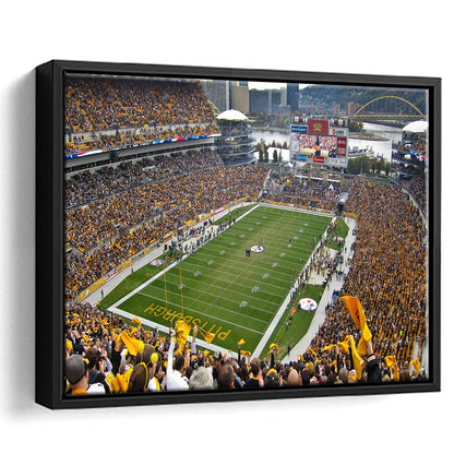 Heinz field sports Stadium, Stadium Canvas, Sport Art, Framed Canvas Print Wall Art, Floating Frame