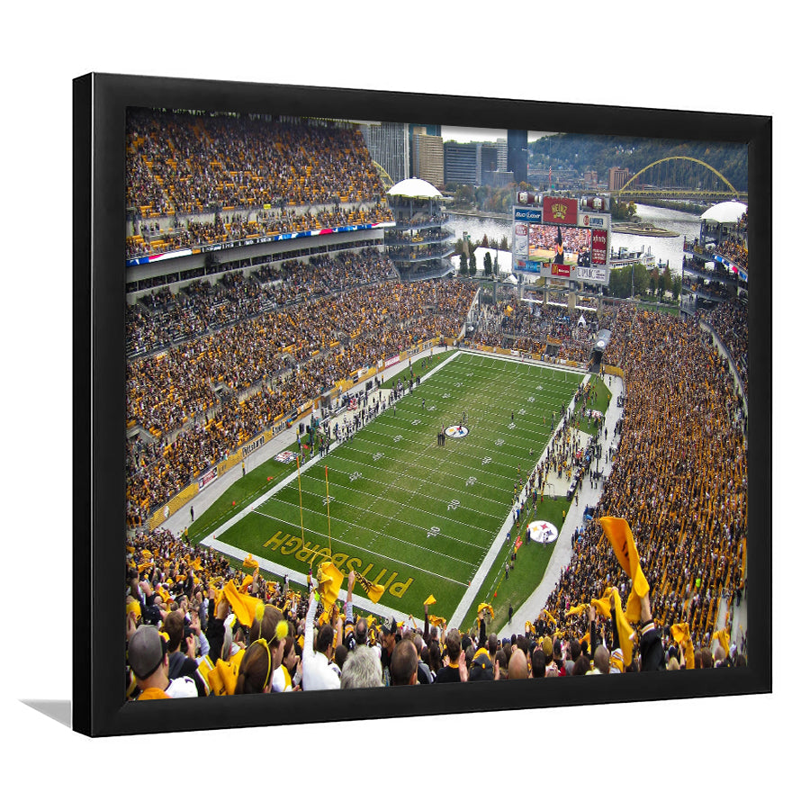 Heinz field sports Stadium, Stadium Canvas, Sport Art, Gift for him, Framed Art Print Wall Decor, Picture Framed