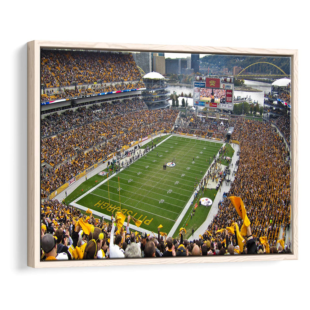 Heinz field sports Stadium, Stadium Canvas, Sport Art, Framed Canvas Print Wall Art, Floating Frame