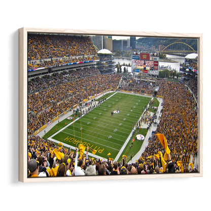 Heinz field sports Stadium, Stadium Canvas, Sport Art, Framed Canvas Print Wall Art, Floating Frame
