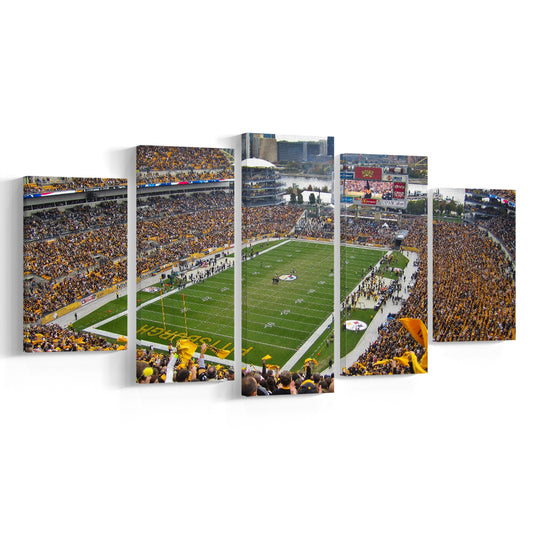 Heinz field sports Stadium, Stadium Canvas, Sport Art, Gift for him, 5 Panel, Large Canvas, Canvas Print Wall Art