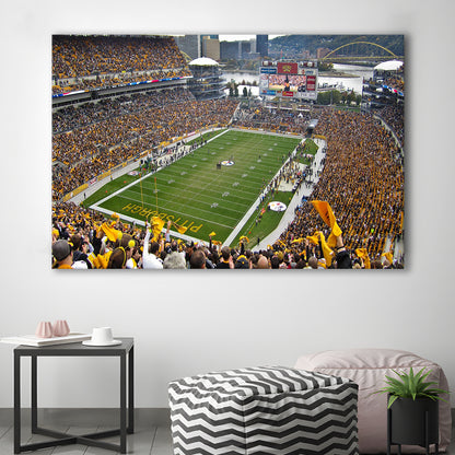 Heinz field sports Stadium, Stadium Canvas, Sport Art, Gift for him, Man Cave Decor, Art Print, Canvas Print Wall Art