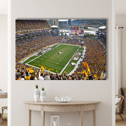 Heinz field sports Stadium, Stadium Canvas, Sport Art, Gift for him, Man Cave Decor, Art Print, Canvas Print Wall Art