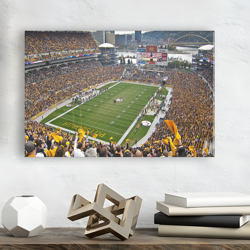 Heinz field sports Stadium, Stadium Canvas, Sport Art, Gift for him, Man Cave Decor, Art Print, Canvas Print Wall Art