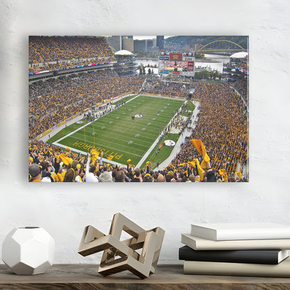 Heinz field sports Stadium, Stadium Canvas, Sport Art, Gift for him, Man Cave Decor, Art Print, Canvas Print Wall Art
