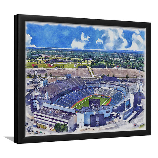 Highmark Stadium Painting Canvas, Bills Watercolor, Sport Gift Art, Framed Art Print Wall Decor