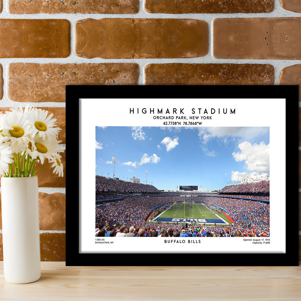 Highmark Stadium Print, Bills Football Stadium Wall Art, Sport Art Print, Framed Art Print Wall Decor
