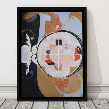 Hilma Af Klint Art Print, Abstract, Art Reproduction, Hilma Af Klint Print, Framed Canvas Print, Floating Frame