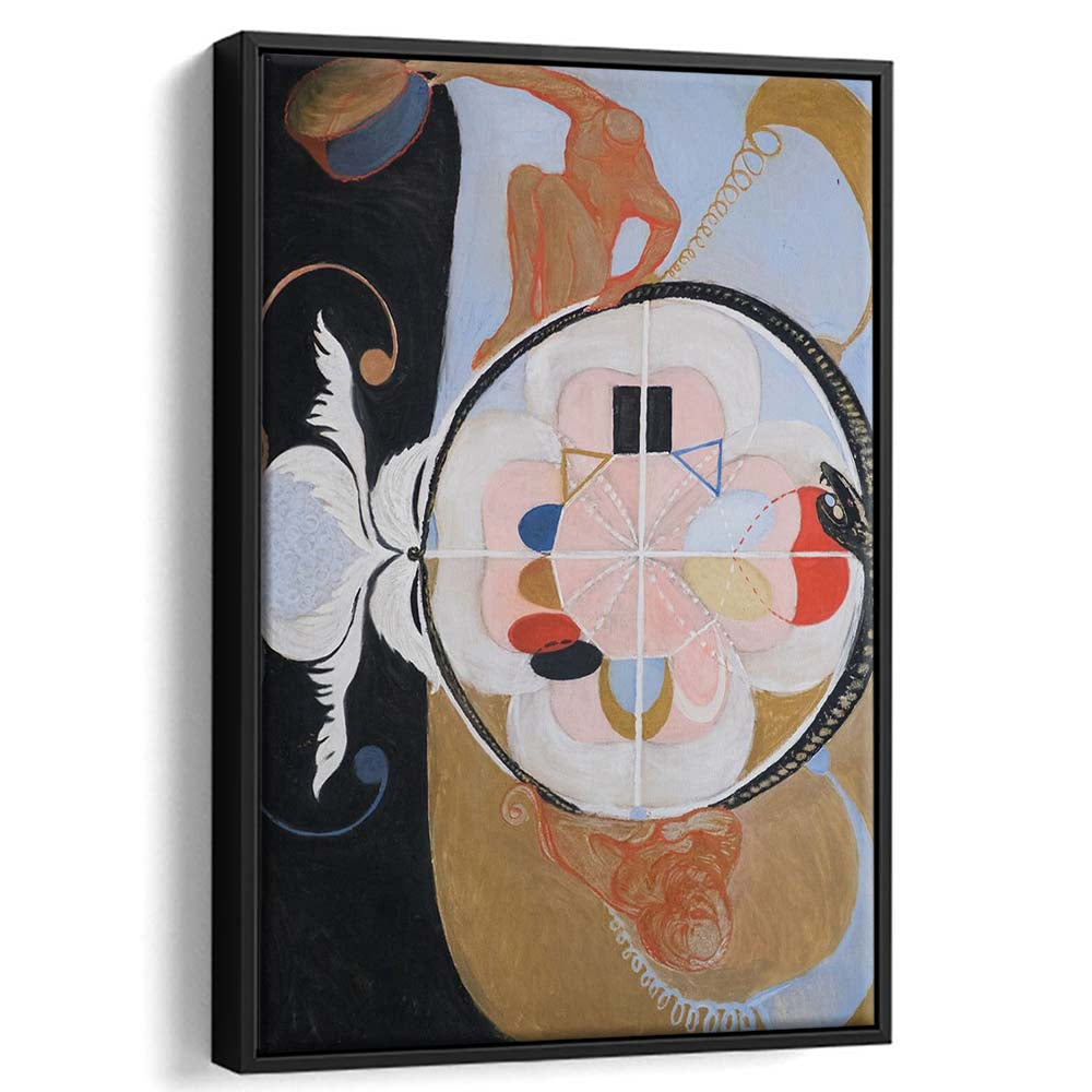 Hilma Af Klint Art Print, Abstract, Art Reproduction, Hilma Af Klint Print, Framed Canvas Print, Floating Frame