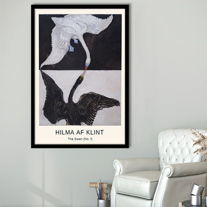 Hilma Af Klint Art Print, Abstract, Art Reproduction, The Swan, No. 1, Framed Art Print, Fine Art Print