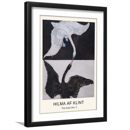 Hilma Af Klint Art Print, Abstract, Art Reproduction, The Swan, No. 1, Framed Art Print, White Border