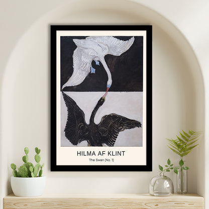 Hilma Af Klint Art Print, Abstract, Art Reproduction, The Swan, No. 1, Framed Art Print, Fine Art Print