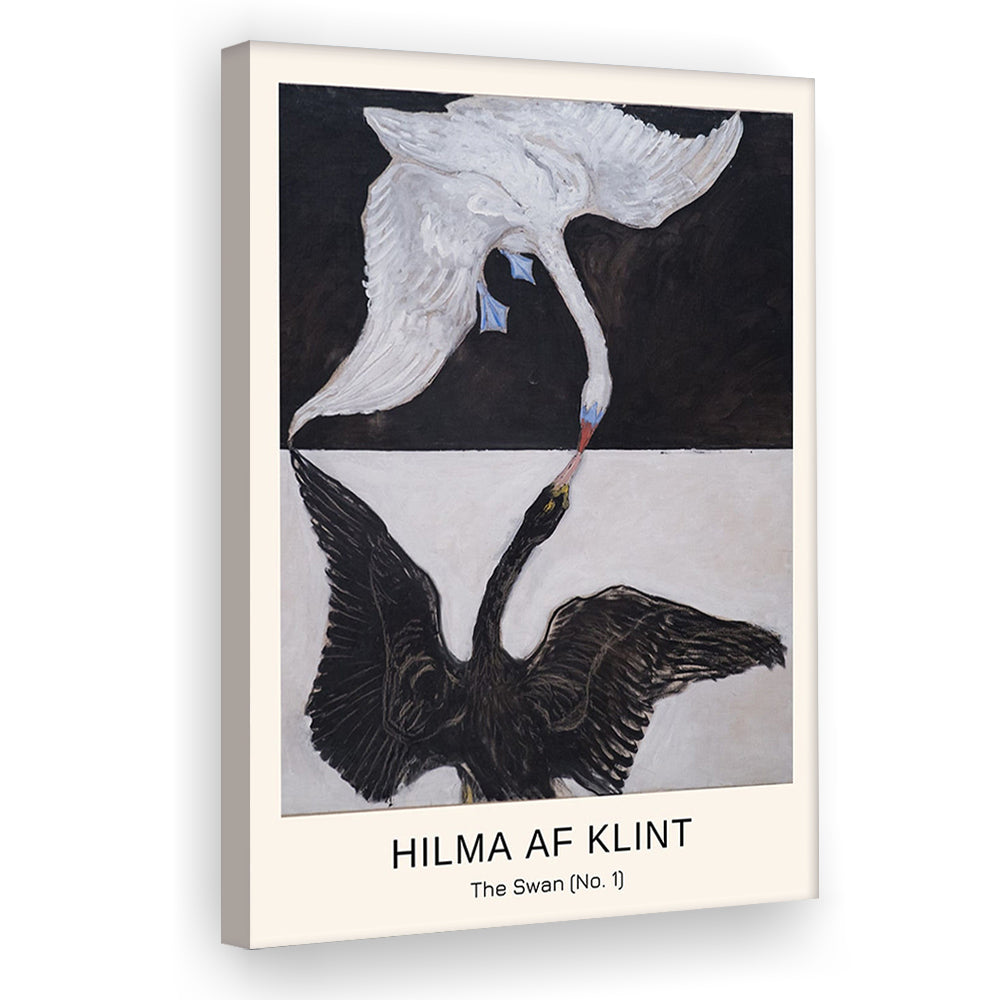Hilma Af Klint Art Print, Abstract, Art Reproduction, Hilma Af Klint Print, The Swan, No. 1, Canvas Print, Canvas Decor