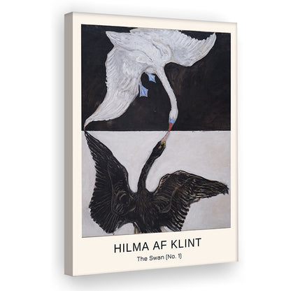 Hilma Af Klint Art Print, Abstract, Art Reproduction, Hilma Af Klint Print, The Swan, No. 1, Canvas Print, Canvas Decor