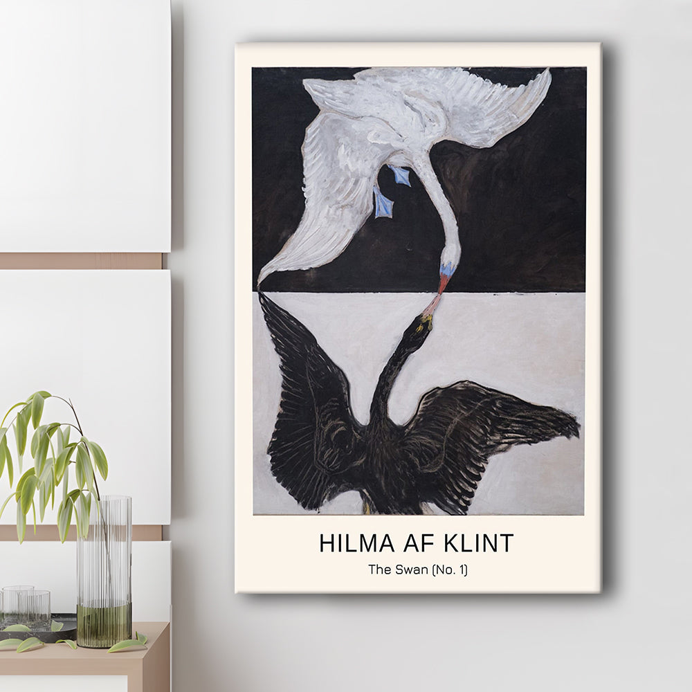 Hilma Af Klint Art Print, Abstract, Art Reproduction, Hilma Af Klint Print, The Swan, No. 1, Canvas Print, Canvas Decor