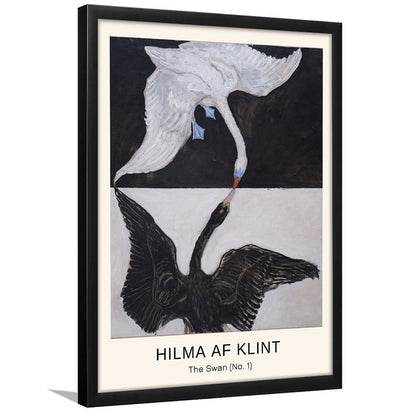 Hilma Af Klint Art Print, Abstract, Art Reproduction, The Swan, No. 1, Framed Art Print, Fine Art Print